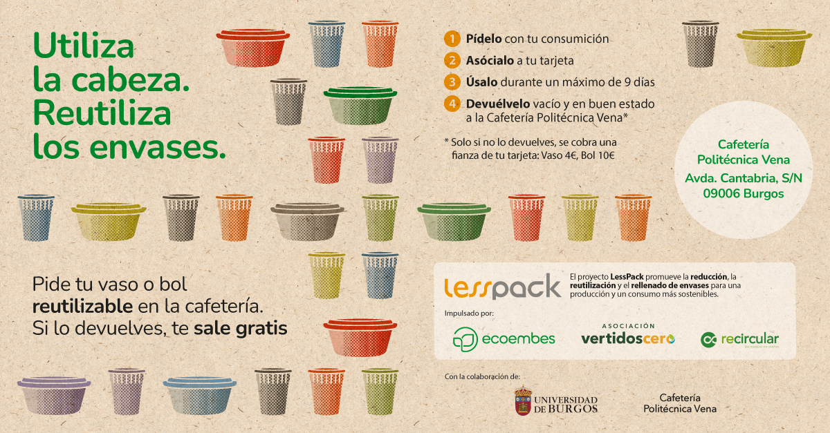 Utiliza la cabeza. Reutiliza los envases - Universidad de Burgos